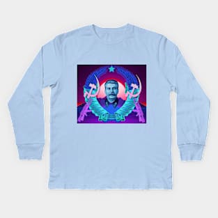 Stalin laborwave Kids Long Sleeve T-Shirt